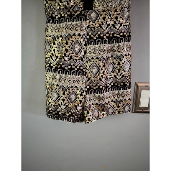Xtaren Southwestern Aztec Mesh Romper Womens Size Small NWT Party Going Out Fun - Picture 4 of 6